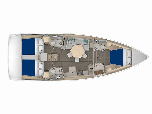 Sunsail 44.3 - [Layout image]