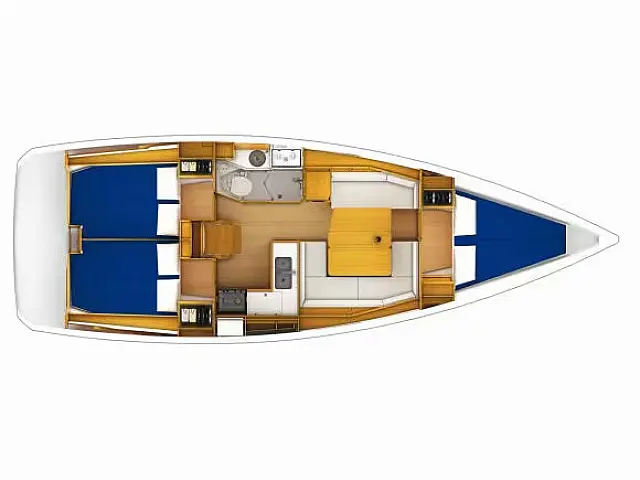 Sunsail 38 - [Layout image]