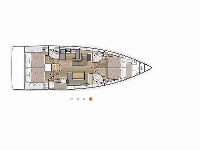 Oceanis 51.1 - [Layout image]