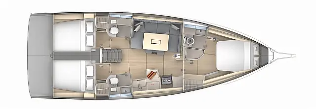 Dufour 41 - [Layout image]