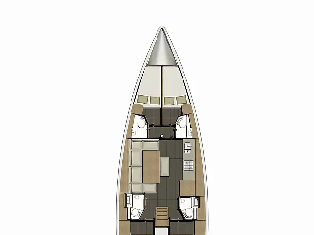 Dufour 460 Grand Large - [Layout image]