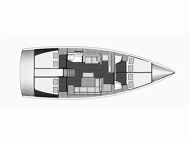 Dufour 460 - [Layout image]