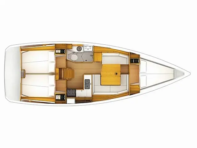 Sun odyssey 379 performance - [Layout image]