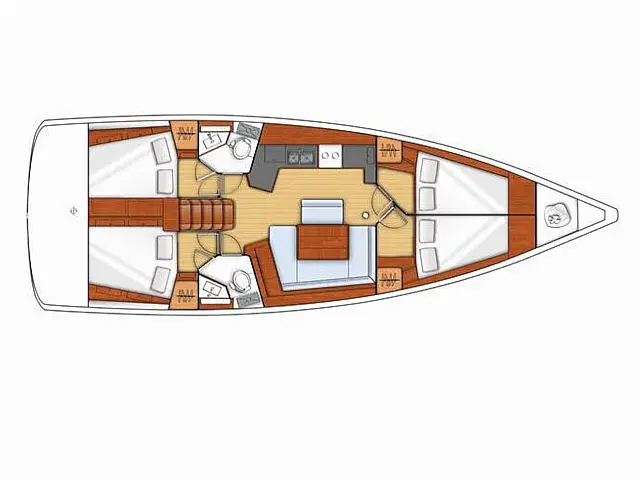 Oceanis 45 - [Layout image]