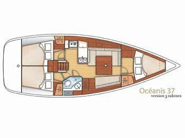 Oceanis 37 - [Layout image]