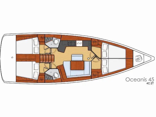 Oceanis 45 - [Layout image]