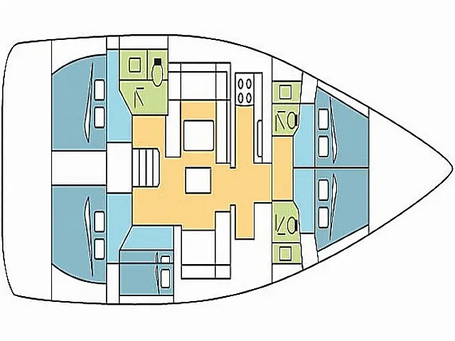 Dufour 520 Grand Large - [Layout image]