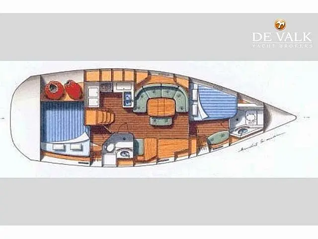 Oceanis 393 Clipper - [Layout image]