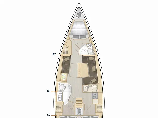Hanse 418 - [Layout image]