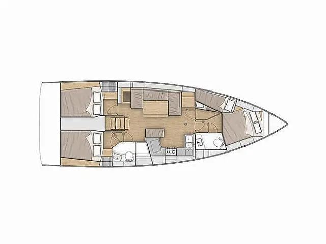Oceanis 40.1 - [Layout image]