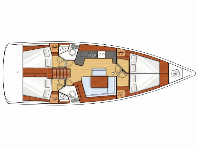 Oceanis 45 - [Layout image]