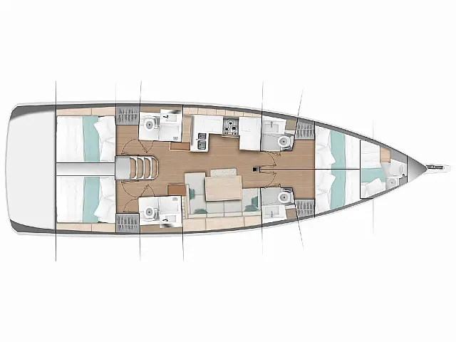 Sun Odyssey 490 - [Layout image]