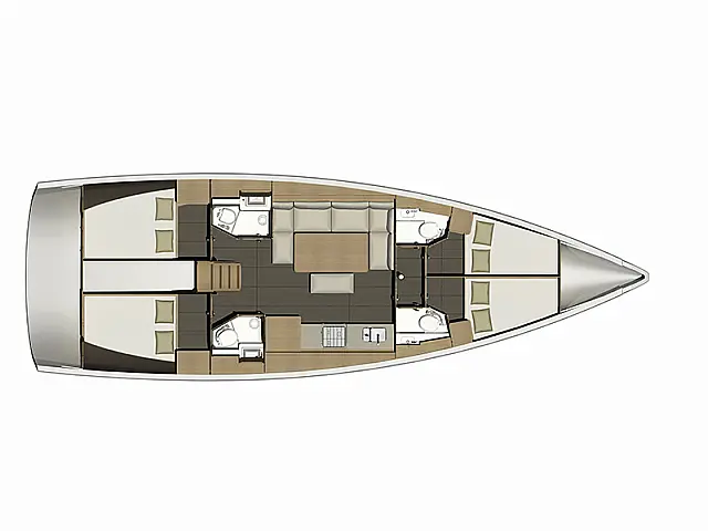 Dufour 460  - [Layout image]