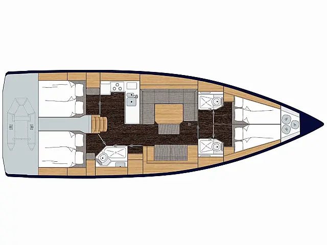 Bavaria C45 - [Layout image]