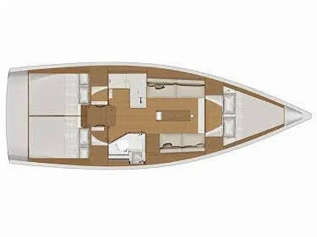 Dufour 360 Grand Large - 2 - [Layout image]