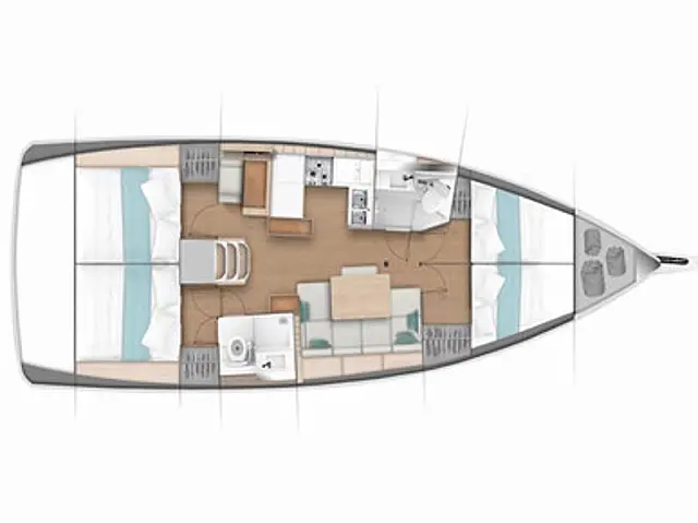 Sun Odyssey 440 - [Layout image]