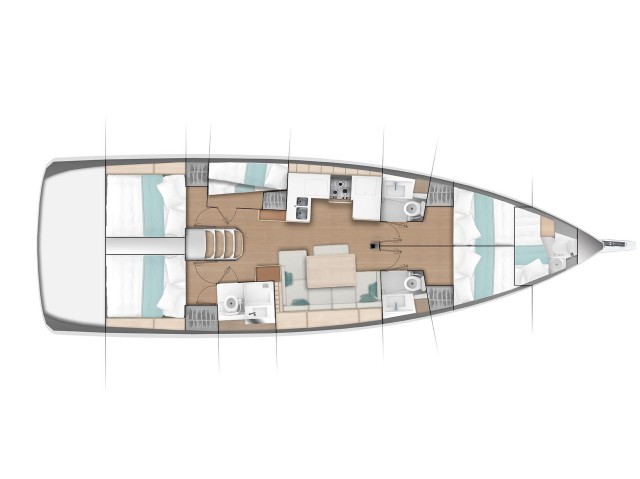 Sun Odyssey 490 - [Layout image]