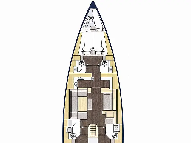 Bavaria C57[G] - [Layout image]