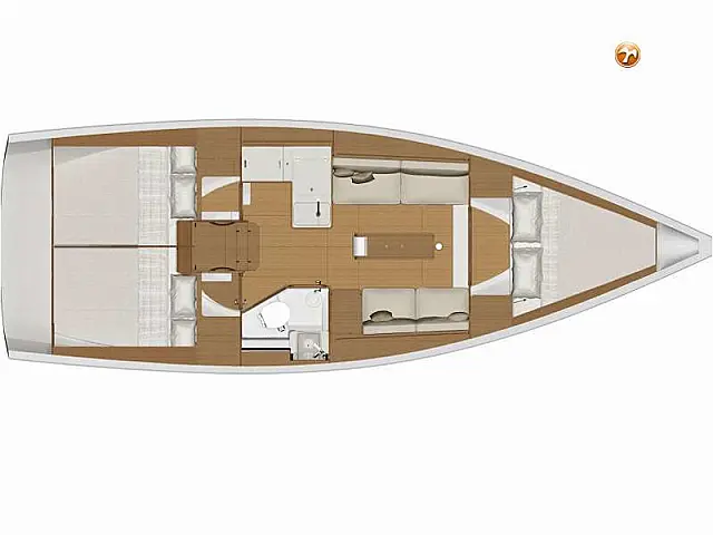 Dufour 360 Grand Large - [Layout image]