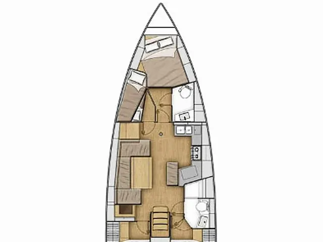 Oceanis 40.1 - [Layout image]