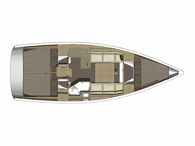 Dufour 350 GL - [Layout image]