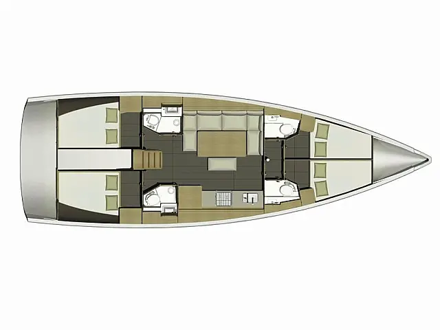 Dufour 460 Grand Large - [Layout image]