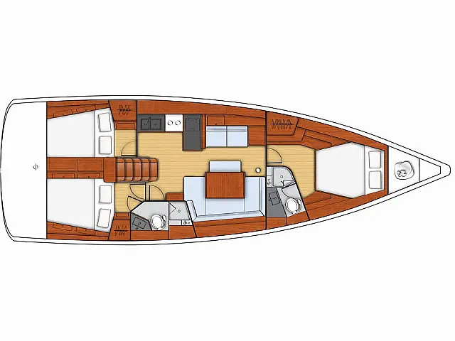 Oceanis 45 - [Layout image]