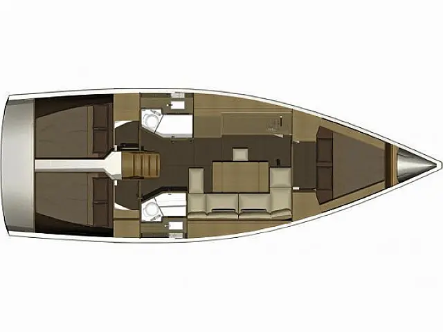 Dufour 382 - [Layout image]