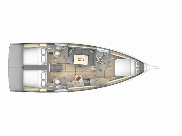 Dufour 41 - [Layout image]