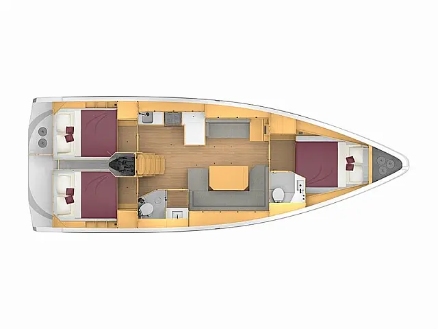 Bavaria C42 - [Layout image]