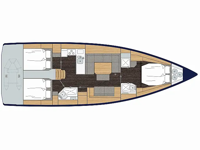 Bavaria C45 Style - [Layout image]