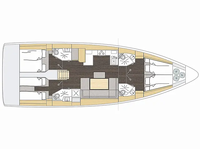Bavaria C46 - [Layout image]