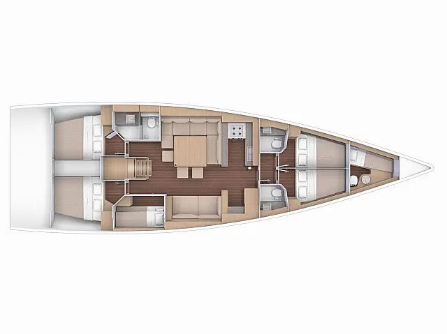 Dufour 56 Exclusive - [Layout image]