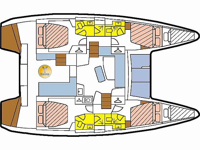 Lagoon 42 - [Layout image]