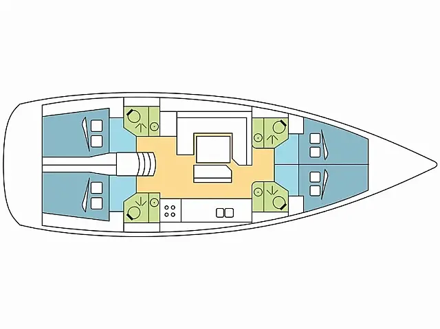 Sun Odyssey 479 - [Layout image]