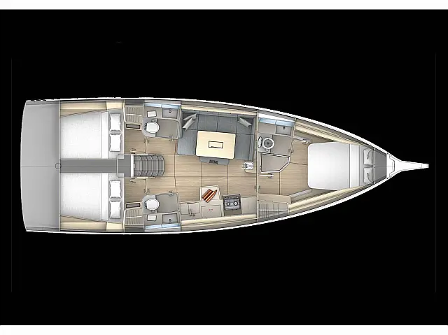 Dufour 41 Grand Large - [Layout image]