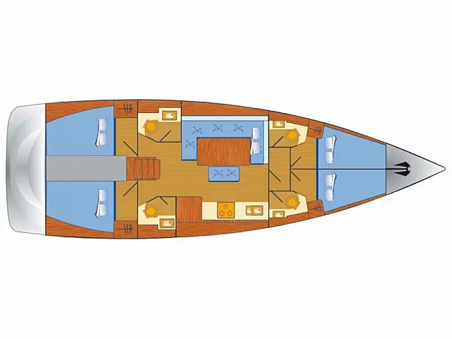 Dufour 460 Grand Large - [Layout image]