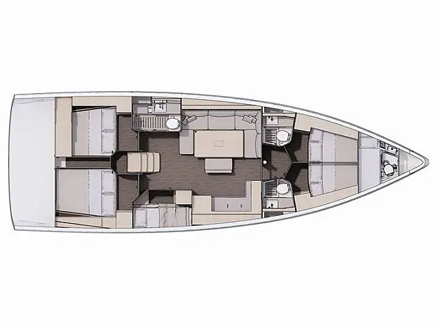 Dufour 470 - [Layout image]
