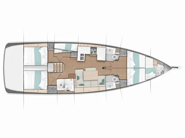 Sun Odyssey 490 - [Layout image]