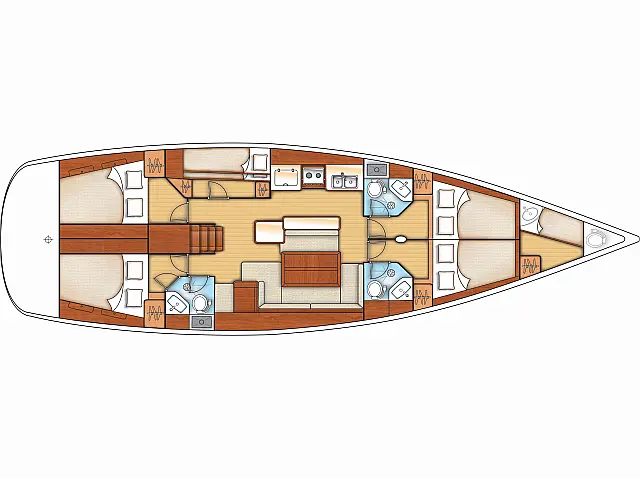 Oceanis 50 Family - [Layout image]