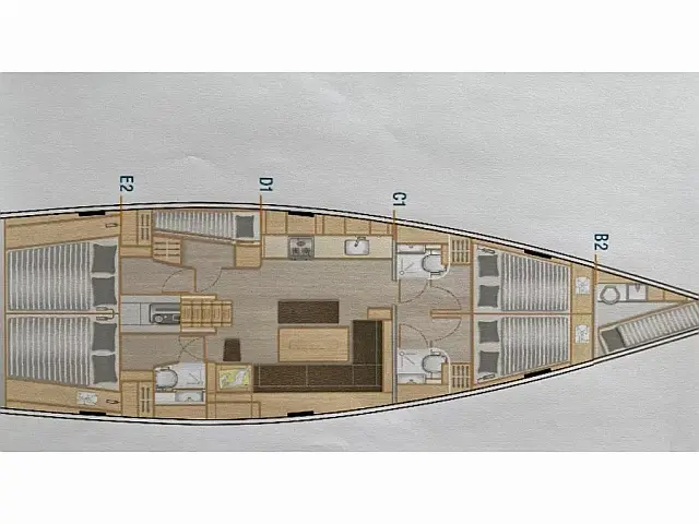 Hanse 508 - [Layout image]