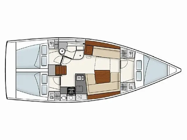 Hanse 385 - [Layout image]