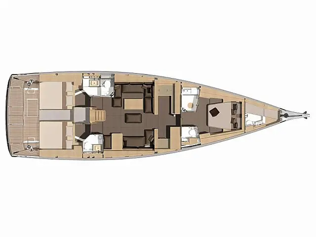 Dufour 560 Grand Large - [Layout image]