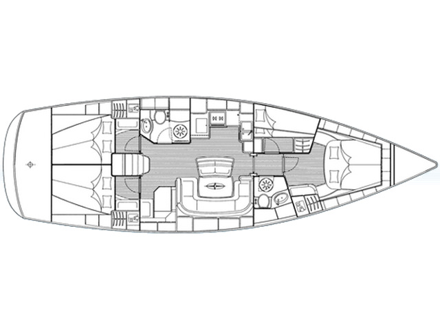 Bavaria 46 Cruiser - [Layout image]
