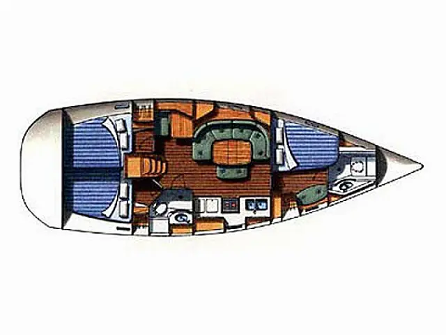 Oceanis 393 Clipper - [Layout image]