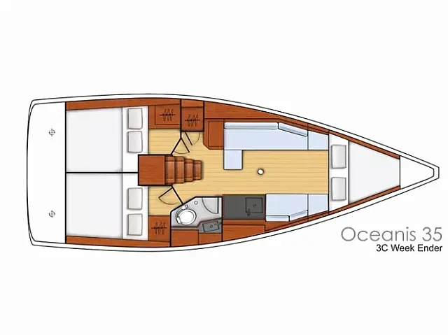Oceanis 35 - [Layout image]