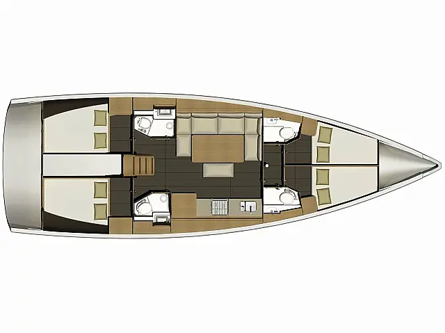 Dufour 460 Grand Large - [Layout image]