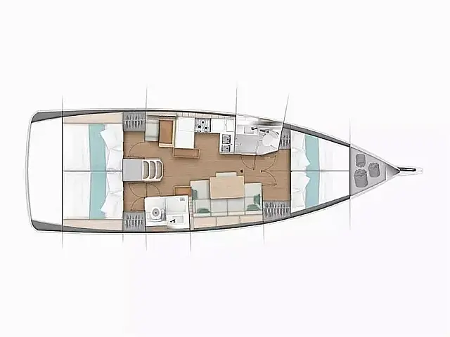 Sun Odyssey 440 - [Layout image]