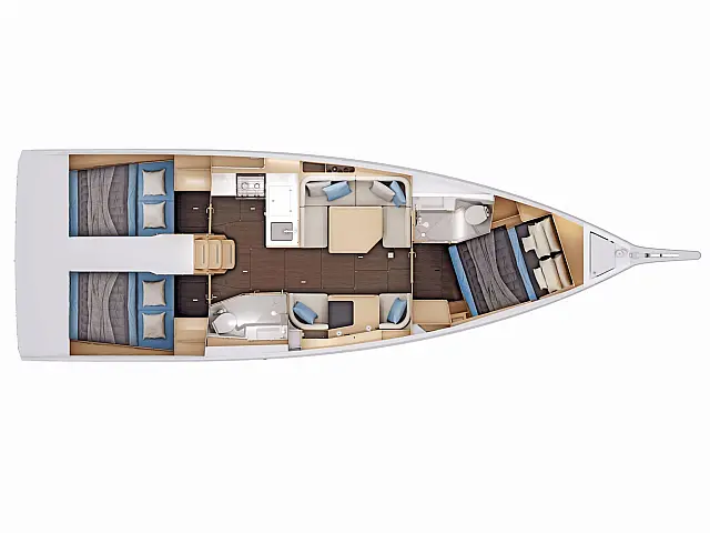 Sun Odyssey 415 - [Layout image]