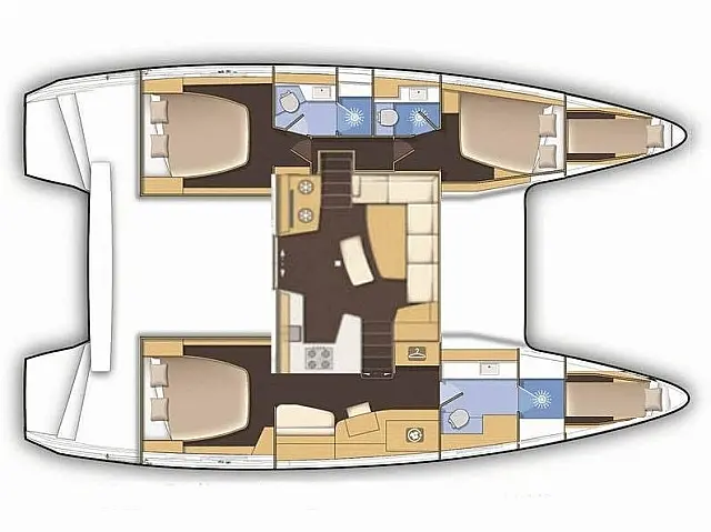 Lagoon 42 owner version - [Layout image]